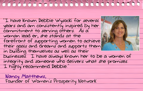 Debbie's Testimonials